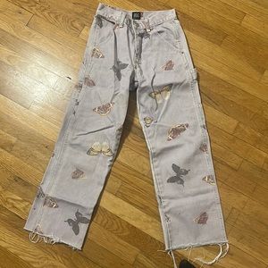 BDG denim butterfly carpenter pant